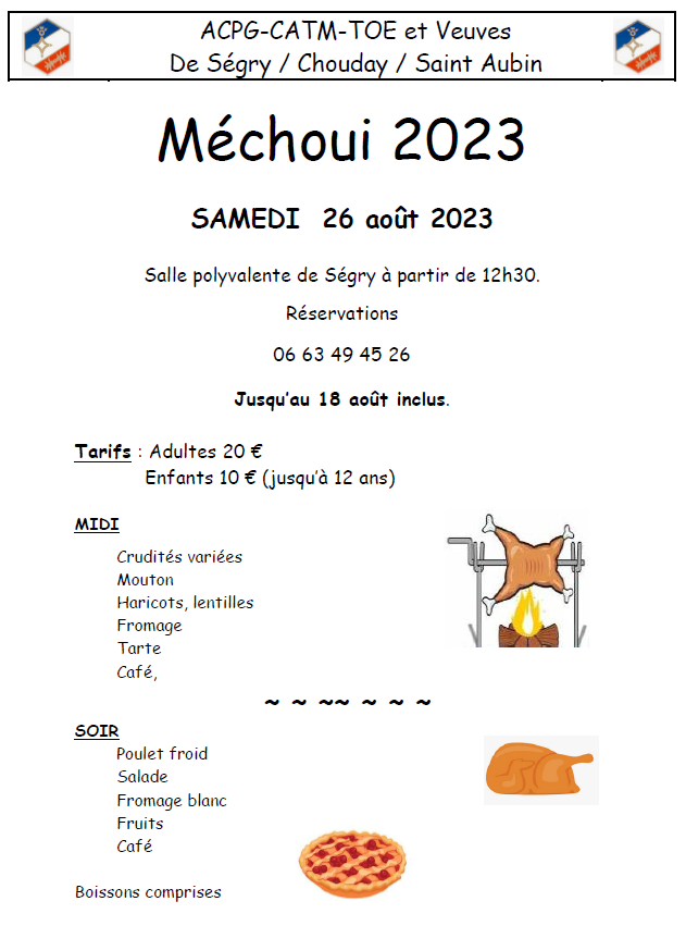 Méchoui du 26 août 2023 - Ségry