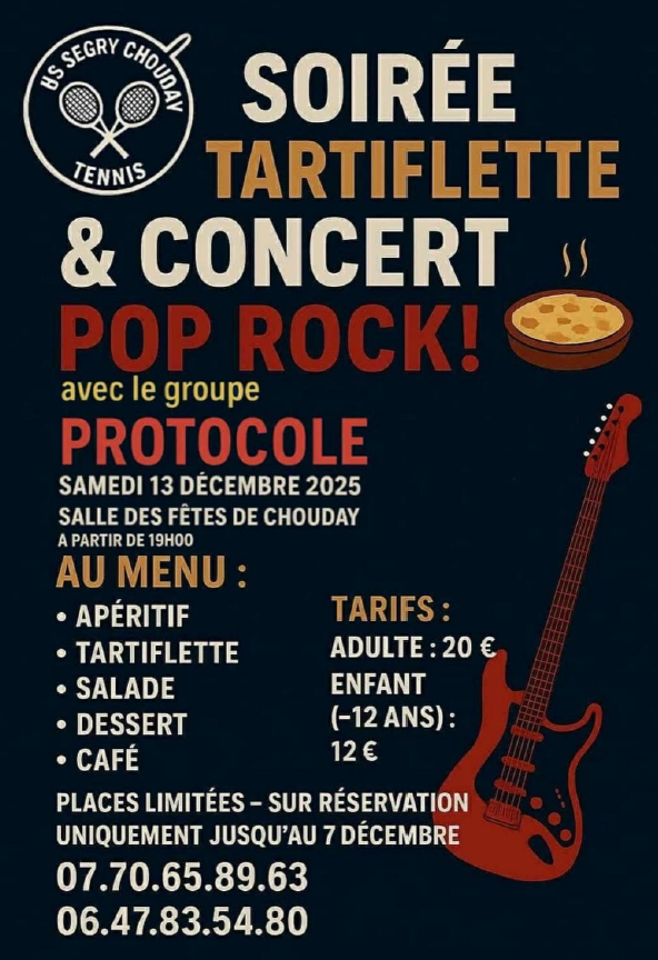 Soirée Tartiflette et concert
